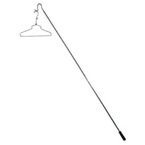 Hanger Retreiver Poles - 54" Length - Chrome Finish - Wood Handle Lot of 10 Hanger Retreiver Poles - 54" Length - Chrome Finish - Wood Handle Lot of 10