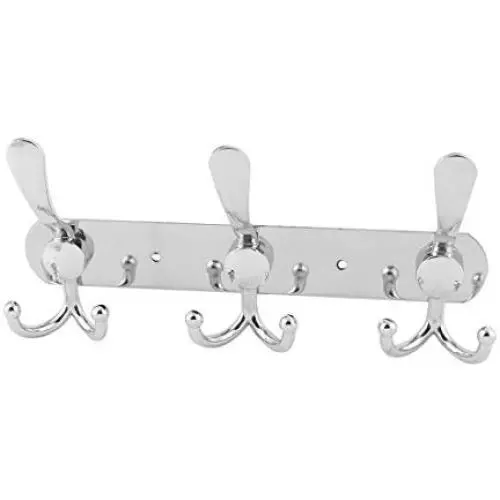uxcell Stainless Steel Family 3 Hooks Design Wall Door Hanger Clothes Holder Hat Rack uxcell Stainless Steel Family 3 Hooks Design Wall Door Hanger Clothes Holder Hat Rack