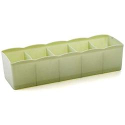 quysvnvqt Fashion Storage Boxes Storage Supplies Multi-grids Cosmetics Underwear Socks Holder Storage Boxes Rack Sundries Organizer for Home - Green