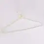 White Faux Pearl Bow Clothes Hangers Hook Rack for Adults 39cm White Faux Pearl Bow Clothes Hangers Hook Rack for Adults 39cm