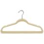 Jeronic 50 Pack Beige Velvet Hangers Clothes Hangers Velvet Hanger Clothing Hangers Clothes Hanger Suit Hanger Ultra Thin No Slip for Shirts, Suit