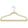 Jeronic 50 Pack Beige Velvet Hangers Clothes Hangers Velvet Hanger Clothing Hangers Clothes Hanger Suit Hanger Ultra Thin No Slip for Shirts, Suit