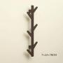 Coat Tree Hooks Wooden Cap Hanger Rack Hanger Wall Mounted Hat Clothes Purse Scarves Handbags Umbrella Hooks (Brown, 10 Hooks) (Size : 78CM)