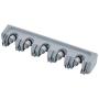 Free Walker Magic Wall Mount Mop Holder with 5 Positons and 6 Hooks,Broom Holder Hanger Brush Cleaning Tools for Home,Kitchen,Prefect for Storage and Organization (5 Postions)