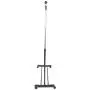 AOOLIVE Adjustable Rolling Clothes Rack Single-Bar Rail Hanging Garment Hanger Wheeled AOOLIVE Adjustable Rolling Clothes Rack Single-Bar Rail Hanging Garment Hanger Wheeled
