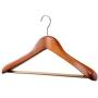 A1 Hangers Cherry wooden hangers (Set of 6) Extra Thick clothes hangers for coat hanger and suit hangers
