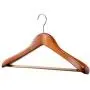 A1 Hangers Cherry wooden hangers (Set of 6) Extra Thick clothes hangers for coat hanger and suit hangers