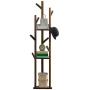 Mumusuki Multi-Layer Standing Coat Rack Hanger Free Cloth Organization Display Tree Shelf for Home Bedroom Hallway Bamboo Wood(Dark Brown) Mumusuki Multi-Layer Standing Coat Rack Hanger Free Cloth Organization Display Tree Shelf for Home Bedroom Hallway Bamboo Wood(Dark Brown)
