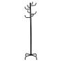 Metal Coat Hat Rack Clothes Hanger Tree Stand Hall Umbrella Holder Hooks Black