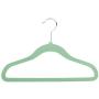 Honey-Can-Do HNG-04166 Kids Velvet Touch Garment Hangers with Hanging Notches, Green, 10-Pack Honey-Can-Do HNG-04166 Kids Velvet Touch Garment Hangers with Hanging Notches, Green, 10-Pack