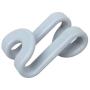 Thinktoo 10Pcs Creative Mini Flocking Clothes Hanger Home Easy Hook Closet Organizer