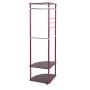 Multifunctional Coat Rack Fashion Creative Durable Sturdy Hanger Floor Indoor Clothes Rack, Shipped from The US (Wine, 68.5 x 17.7 x 17.7 inches)