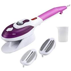 Funamily Handheld Portable Steam Iron with Temperature Control, Garment Steamer Removes Wrinkles for Clothing with Fast Heat,Fabric Steam Brush for Home and Travel(Purple)