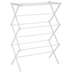 AmazonBasics Foldable Clothes Drying Laundry Rack - White