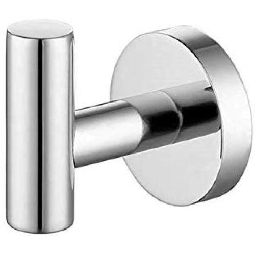 JOMAY Bathroom Towel Hooks for Hanging, Simple Robe Hooks Wall Hooks Heavy Duty, Door Holder Clothes Hanger Wall Mounted, Rustproof Polished SUS 304 Stainless Steel for Bath Kitchen Hotel