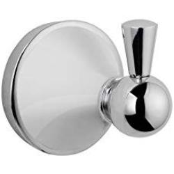 MAYKKE Charlotte Robe and Towel Hook Modern Solid Brass Wall Mount Clothes Hanger for Bathroom Lavatory, Shower, Kitchen Unique Round Ball Accent Design Polished Chrome, XYA1030101