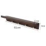 WZP Clothing Display Rack Creative Wall Rack Bedroom Hanger,Solid Wood Coat Rack Wall-Mounted Porch Wall Hanger Hook Can Be Placed in Clothes/As Shown / 61cm