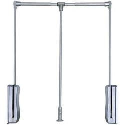 LIUCS Pull-Down Wardrobe Lifting Clothes Rail Telescopic Rod Household Lifting Clothes Hanger Buffered Clothes Rail (Size : 670-900MM)