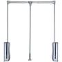 LIUCS Pull-Down Wardrobe Lifting Clothes Rail Telescopic Rod Household Lifting Clothes Hanger Buffered Clothes Rail (Size : 670-900MM)