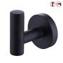 KES Robe & Towel Hooks Matte Black Bathroom Lavatory Wall Mount Single Coat Hook, SUS304 Stainless Steel Holder Hanger A2164-BK