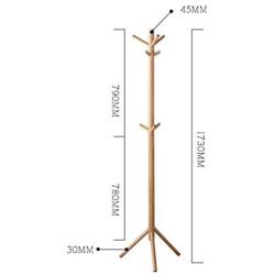 BAIF Coat Racks Lighting Oak Clothes Hanger Landing Simple Bedroom