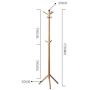 BAIF Coat Racks Lighting Oak Clothes Hanger Landing Simple Bedroom