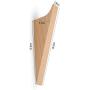 Pack of 4, Contracted Style, Coat Hooks Wall Mounted Handmade Natural Beech Wood Hook Vintage Wooden Hat Rack Entryway Bathroom Organizer Hanger Craft Single Towel Hangers Home and Kitchen Use Key