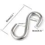 Hamineler 5 Pack 304 Stainless Steel S Shaped Hooks 3.2Inch Long 5/16 Inch Thickness Heavy Duty S Metal Hanging Hooks Hamineler 5 Pack 304 Stainless Steel S Shaped Hooks 3.2Inch Long 5/16 Inch Thickness Heavy Duty S Metal Hanging Hooks