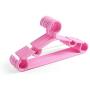 20pcs Random Color Durable Candy Color Children Multifunction Coat Trousers Baby Clothes Rack Plastic Hanging Clothes Hanger for Kids