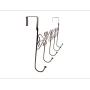 Dingang Over The Door 5 Brown Hanger Rack - Decorative Metal Hanger Holder for Home Office Use