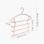 HJYPYJ Magic Hanger,360?? Rotate Multifunction Magical Hangers,Pp Detachable Trouser Hangers,Space-Saving Organizer Hangers, Vertical Suspension/White / 5 pcs