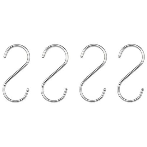 S Hooks,3-1/2 Stainless Steel Heavy Duty Hangers Hanging Hooks for Kitchen,Bathroom,Garden(12PCS)