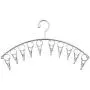 DurReus Strong Stainless Steel Laundry Drying Rack Clothes Hanger with 10 Clothespins Indoor Space Saver Hanging Clothing Organizer Mitten Sock Hangers