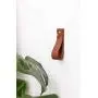 Medium Leather Wall Hook, minimalist leather strap hanger for bath towel holder leather wall hook strap towel hook bathroom decor brass towel ring nordic home