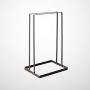 Cabilock Clothes Hanger Wrought Iron Clothes Hanger Holder Storage Rack Hangers Organzier Shelf Stand (Black)