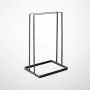 Cabilock Clothes Hanger Wrought Iron Clothes Hanger Holder Storage Rack Hangers Organzier Shelf Stand (Black)