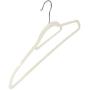 Dream Solutions USA Non-Slip Flocked Velvet Clothes Hangers 30 Pack (Ivory) - Ultra Thin Space Saving Design for Men and Women Dress Suit - 360 Degree Swivel Hook - Longlasting with 2 Year Warranty