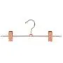 Amber Home Shiny Metal Slacks Pants and Skirt Hanger with Adjustable Clips Hang Rack with Swivel Hook (Copper, 12 Pack) Amber Home Shiny Metal Slacks Pants and Skirt Hanger with Adjustable Clips Hang Rack with Swivel Hook (Copper, 12 Pack)