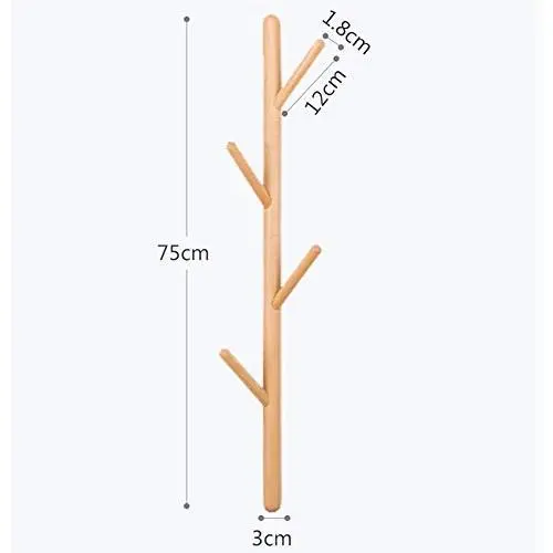JIAYING Tree Wall Hanging Coat Rack, Clothes Hanger ,Clothes Racks with 4 Hooks for Living Room, Bedroom, Study, Bathroom,Ktchen,Living Room (Material : Beech Wood) JIAYING Tree Wall Hanging Coat Rack, Clothes Hanger ,Clothes Racks with 4 Hooks for Living Room, Bedroom, Study, Bathroom,Ktchen,Living Room (Material : Beech Wood)