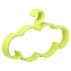 Creative Cloud Hangers, Non Slip Plastic Clothes Hangers No Trace Space Saving for Sweater Shirts Camisole Household-Yellow 5-Pack