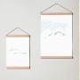 Wood Poster Frame, Poster Hanger, Print Hanger, Magnetic Frame, Art Hanger, Wood Print Hanger, Wood Poster Hanger