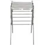 Household Essentials 5127 Collapsible Expandable Metal Clothes Drying Rack - Dry Wet Laundry Indoors - Satin Silver