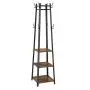JKRED Industrial Style Coat Rack with 3-Tier Storage Shelves, Multipurpose Hanger for Entryway, Clothes Laundry Coat Stand with 8 Hooks, 70.9 inches