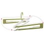 5pcs Random Color Space Saving Coat Clothes Hangers Non Slip Slim-Line Soft Extension Clothing Hotel, Home, etc. Hangers