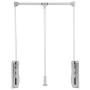 Lift/Pull Down Adjustable Width Hanger,Wardrobe Clothes Hanging Rail Space Saving (Size : 60-83cm)