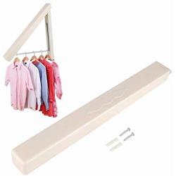 2PC Folding Retractable Indoor Wall Clothes Hangers Organizer Magic Clothes Towel Drying Towel Rack Decoration for Scarf Belt Bra Suit