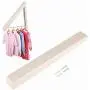 2PC Folding Retractable Indoor Wall Clothes Hangers Organizer Magic Clothes Towel Drying Towel Rack Decoration for Scarf Belt Bra Suit