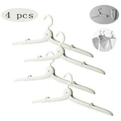 HJYPYJ Magic Clothes Hangers Organizer, Travel Folding Hanger, Home Non-Slip Space Saving Hanger/Green / 4 pcs
