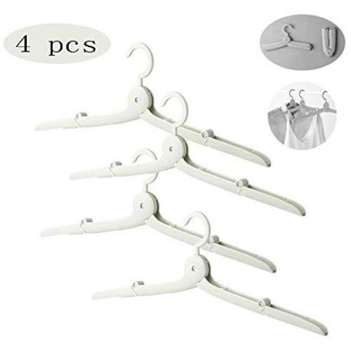 HJYPYJ Magic Clothes Hangers Organizer, Travel Folding Hanger, Home Non-Slip Space Saving Hanger/Green / 4 pcs
