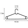KPROE Black Plastic Hangers, Notched, Light-Weight, Standard Use Clothing Hangers (Black, 18Pack)